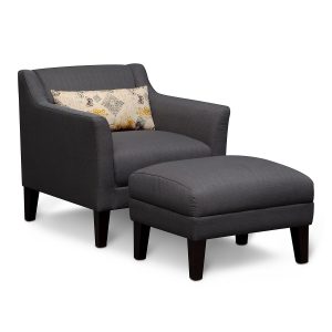 accent chair with ottoman dark gray accent chair with throw pillow and ottoman design