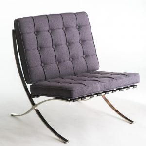 barcelona chair replica barcelona chair grey wool x
