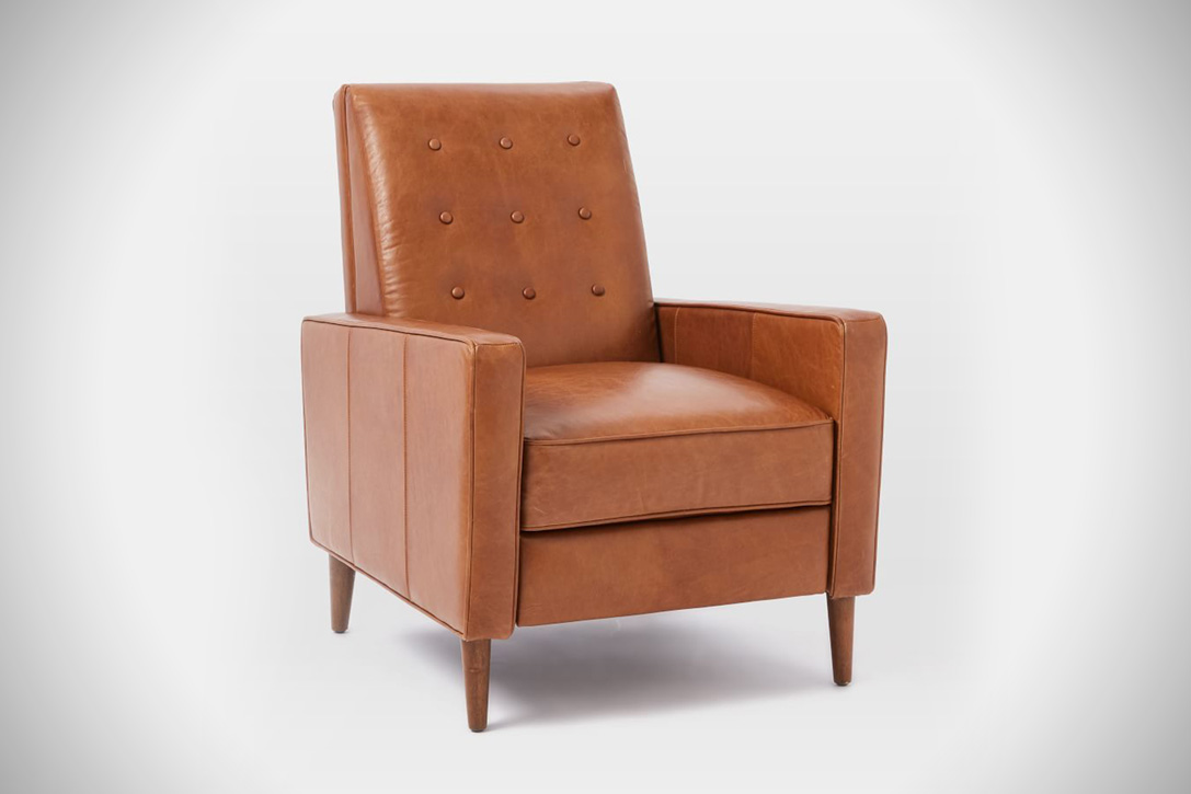 best reading chair rhys mid century leather recliner