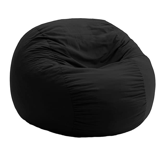 black bean bag chair