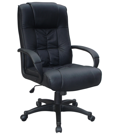 black leather office chair chair black