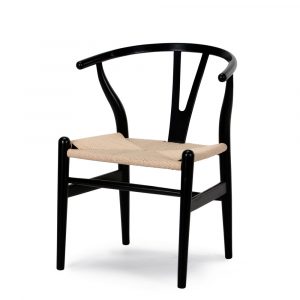 black wishbone chair mmrfb