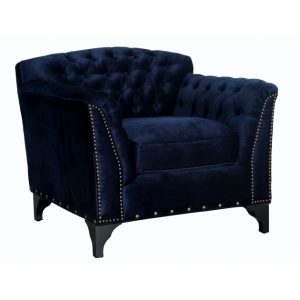 blue accent chair with arms waterford velvet blue accent chair with arms photo