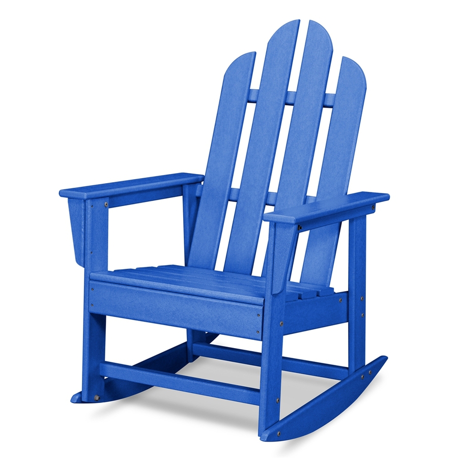 blue rocking chair