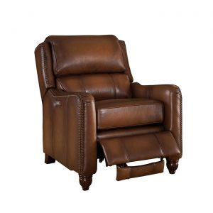 brown leather recliner chair concord traditional top grain brown leather powered reclining chair