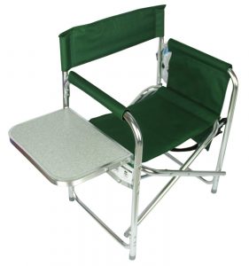 camping chair with side table $