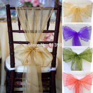 chair sash for wedding pcsnew hotel wedding supplies organza chair cover sashes good quality table runner wedding party cover