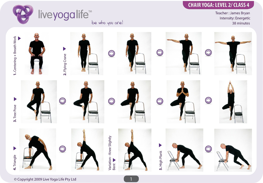 chair yoga poses for seniors