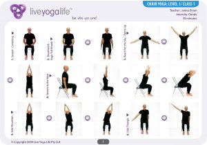 chair yoga postures chair yoga level class