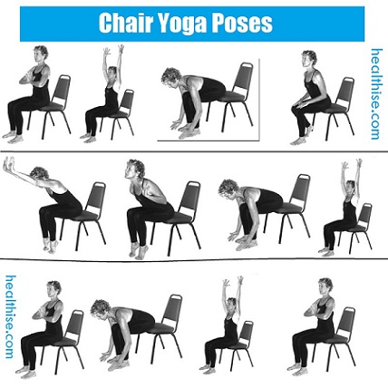 chair yoga postures