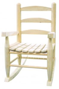 childs wooden rocking chair