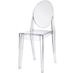 clear plastic chair