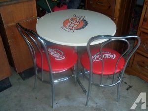 coca cola table and chair coca cola table chairs