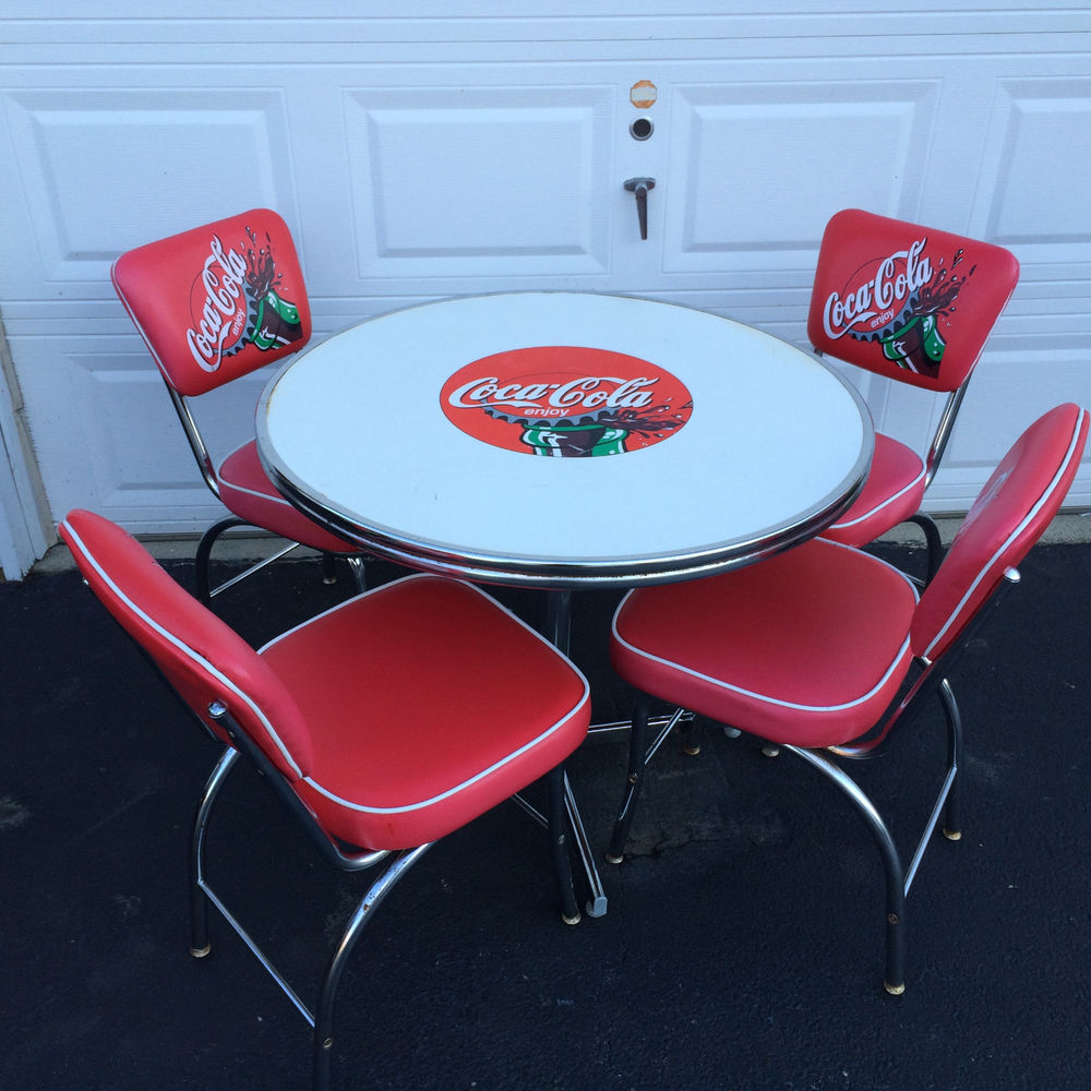 coca cola table and chair