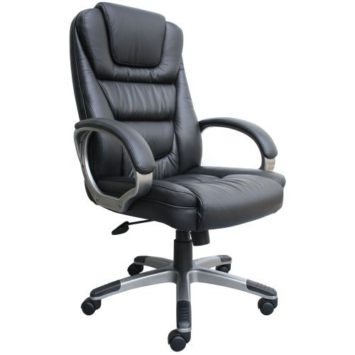 comfortable office chair high back leather executive chair