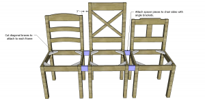dining chair plans bench spacers