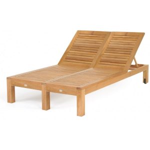 double lounge chair outdoor double lounge chair from teak wood