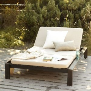 double lounge chair outdoor rustic outdoor double lounge chair