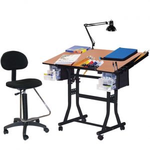 drafting table chair martin black creation station drafting table chair lamp and tray set l