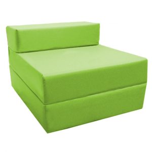foam chair bed lime