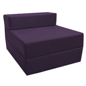 fold bed chair purple