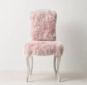 fur desk chair cabriole legs pink faux fur desk chair