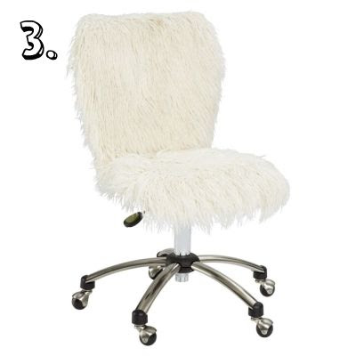 fuzzy desk chair