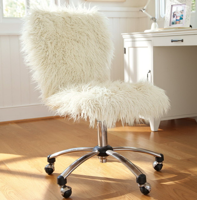 fuzzy desk chair