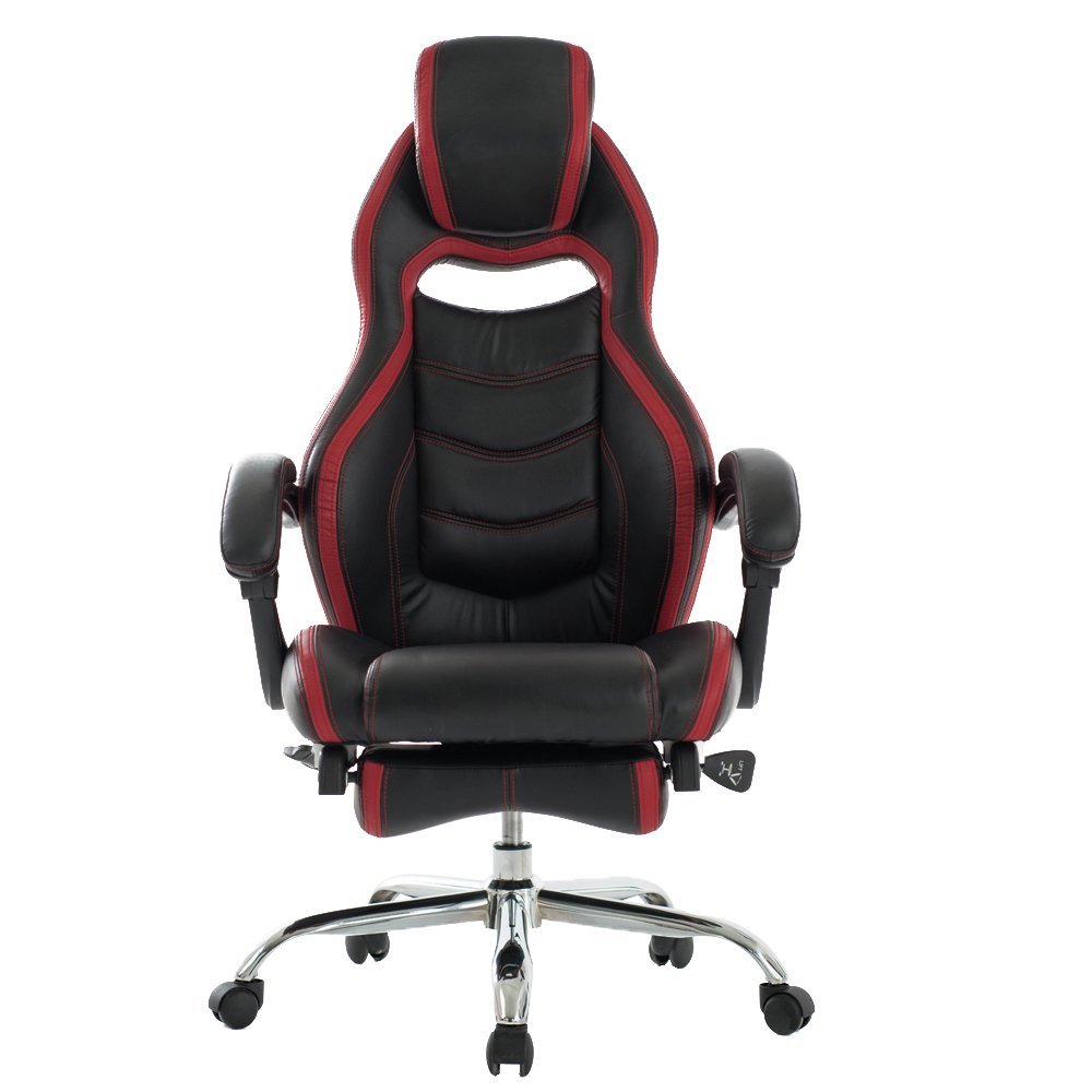 gaming chair with footrest viva office