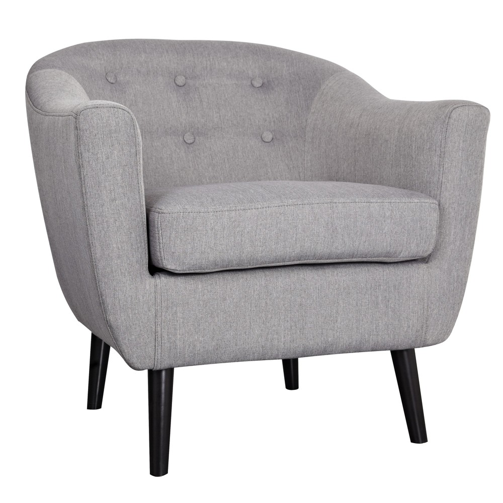 grey accent chair