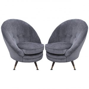grey swivel chair l