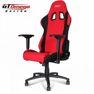 gt omega chair gt omega pro racing office chair red and black fabric () x