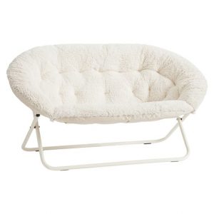 hang a round chair ivory sherpa double hang a round chair c