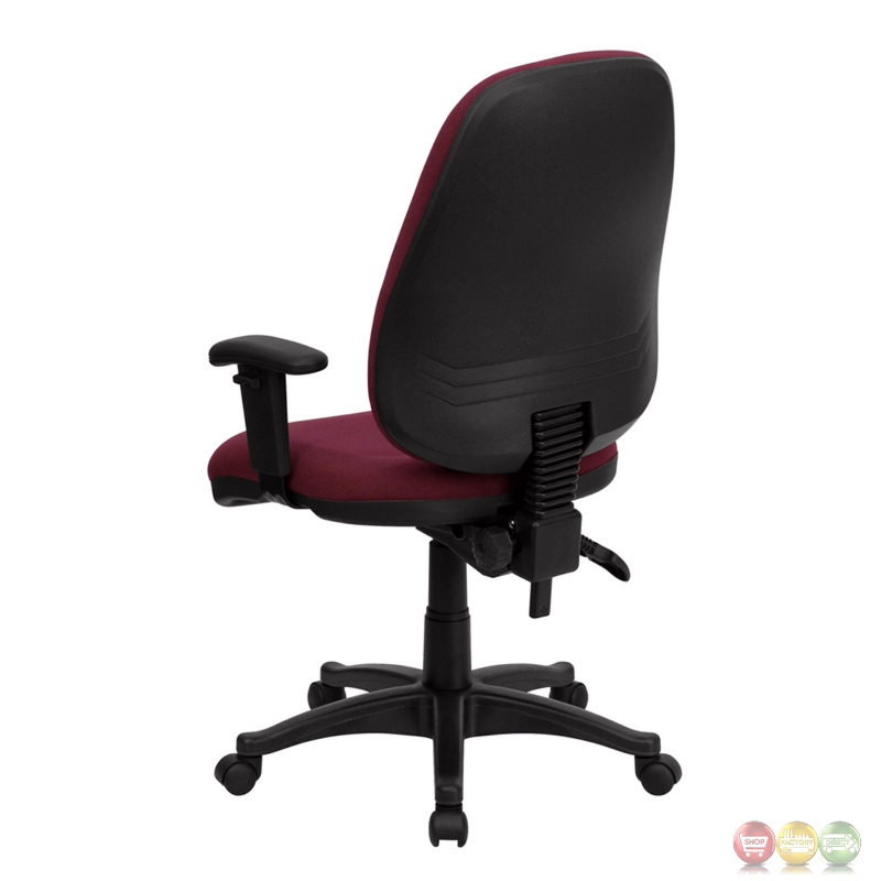 high back computer chair high back burgundy fabric ergonomic computer chair with height adjustable arms