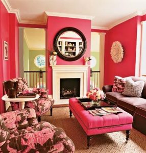 hot pink accent chair adbed