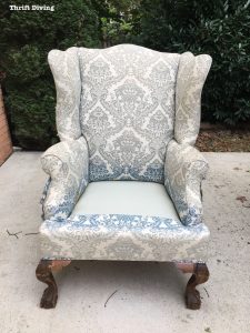 how to reupholster a wingback chair how to reupholster a wingback chair thrift diving
