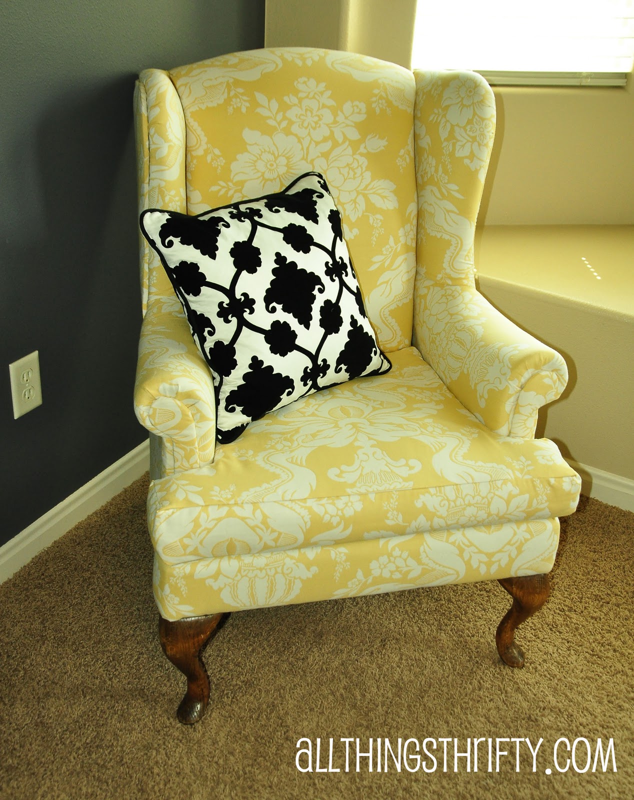 how to reupholster a wingback chair