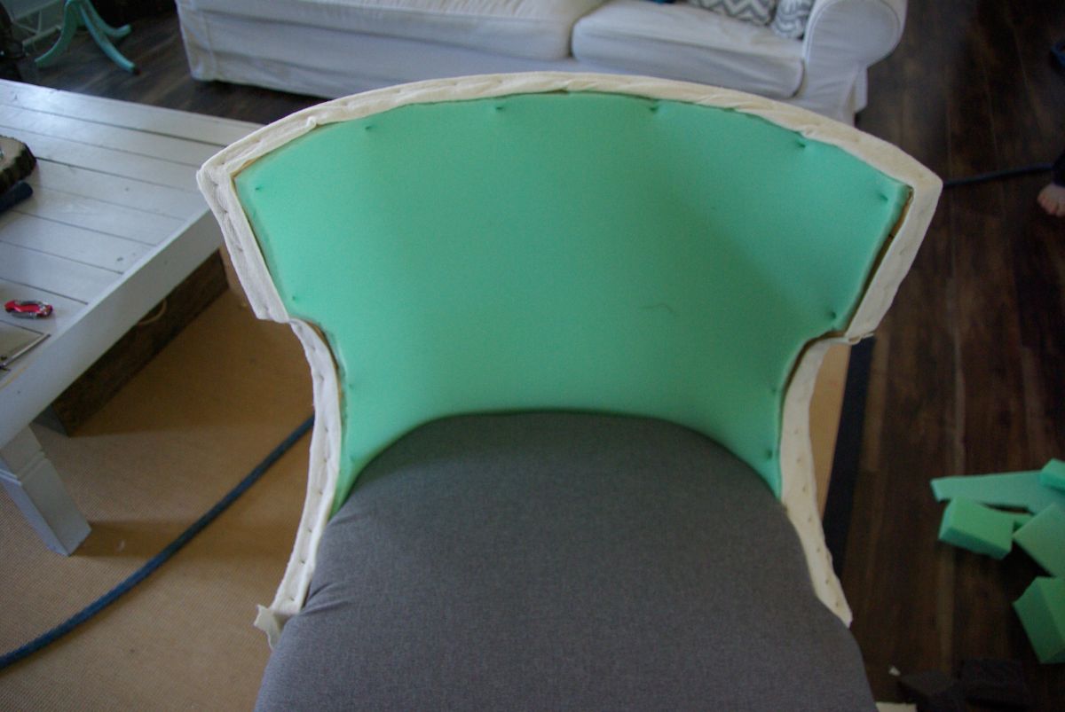 how to reupholster chair