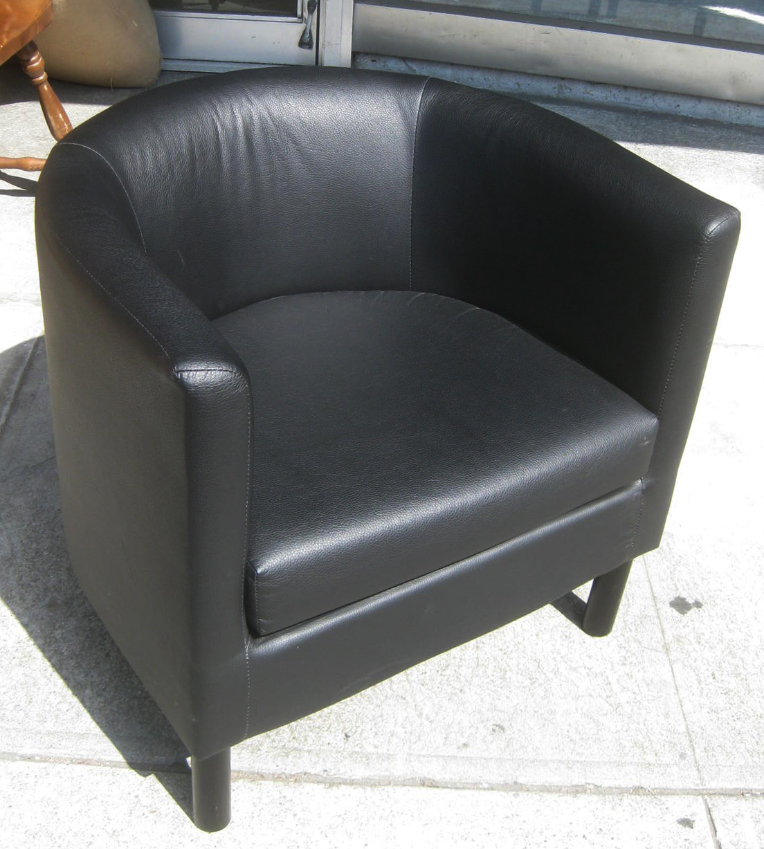 ikea leather chair