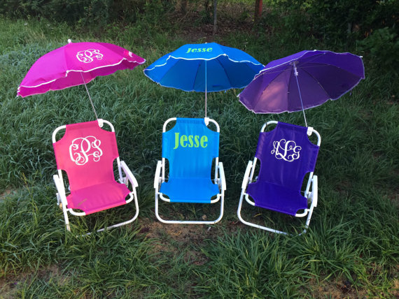 kids beach chair with umbrella