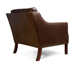 leather arm chair danish brown leather armchair