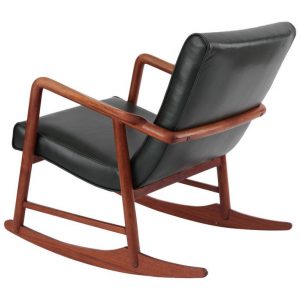 leather rocking chair l