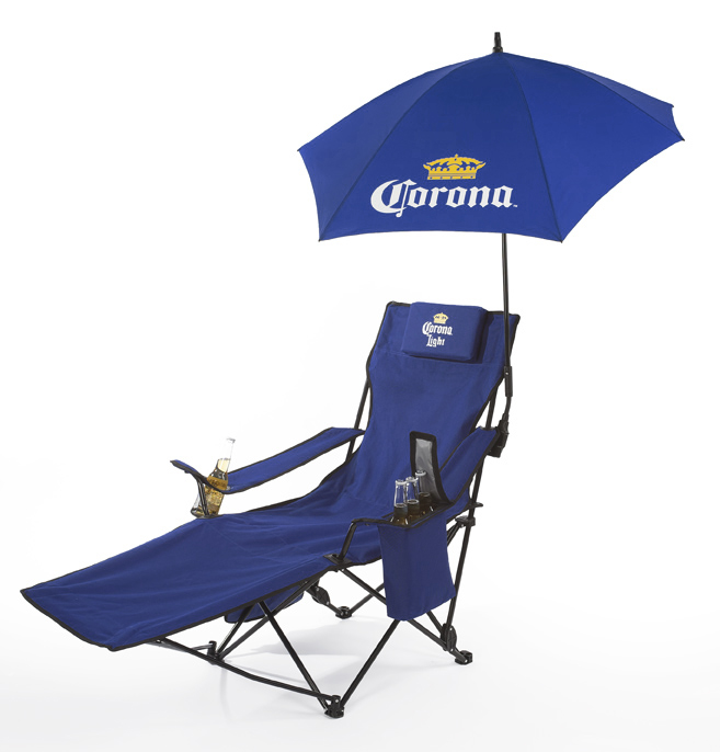 lounge chair with umbrella