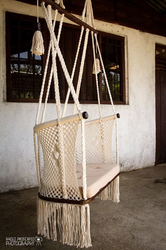macrame hanging chair