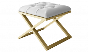 metal accent chair bnch whites gdb calix the short calix modern bench inch gold metal frame x bench with white fabric seat