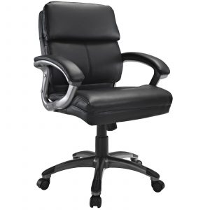 mid back office chair modway stellar mid back office chair in black