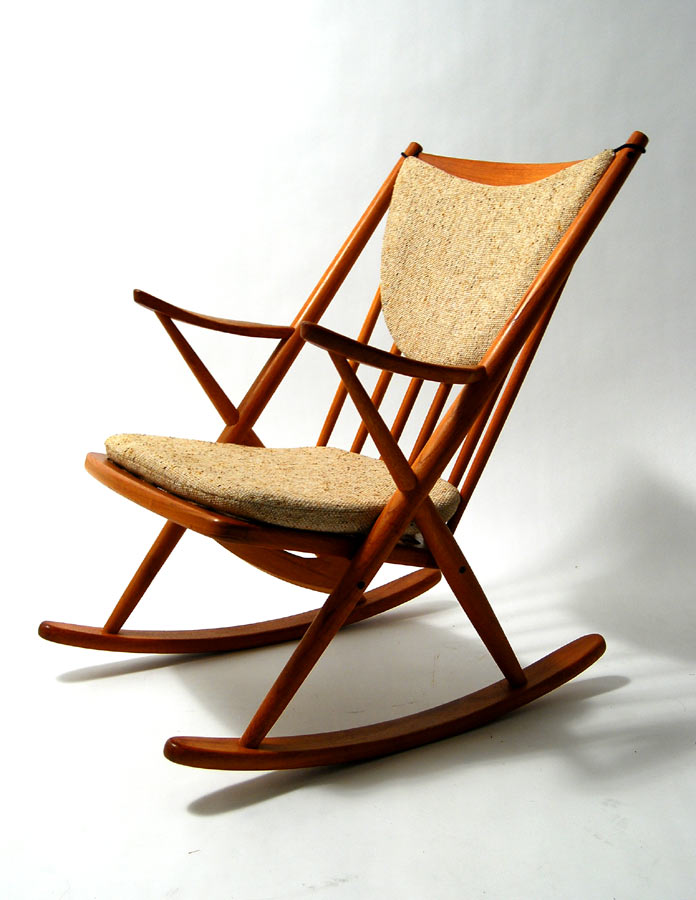 mid century rocking chair wooden mid century modern rocking chair