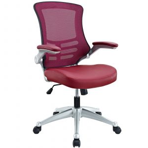 modway office chair modway attainment office chair in burgundy