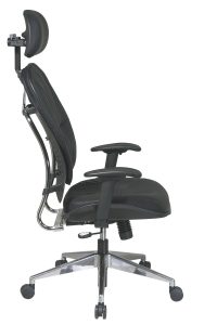office chair with headrest pphl side