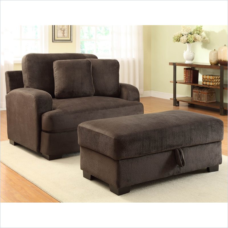oversized chair and ottoman